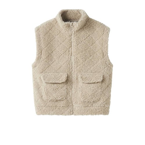 NAME IT KIDS teddy gilet beige afbeelding