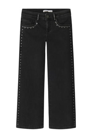 wide leg jeans black denim