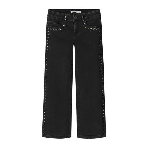 NAME IT KIDS wide leg jeans black denim afbeelding