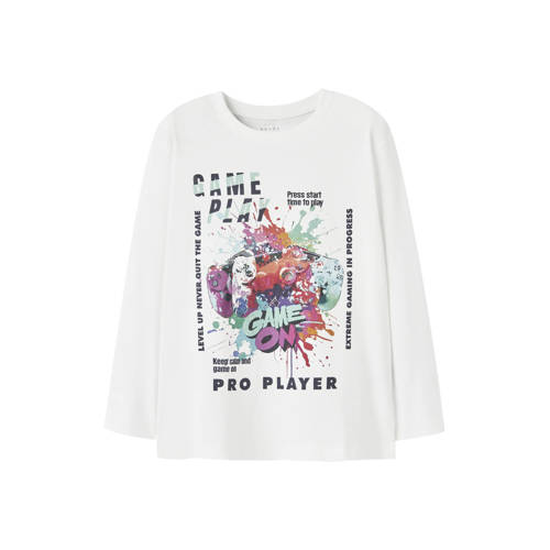 NAME IT KIDS longsleeve wit afbeelding