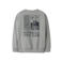 NAME IT KIDS sweater met backprint grijs melange