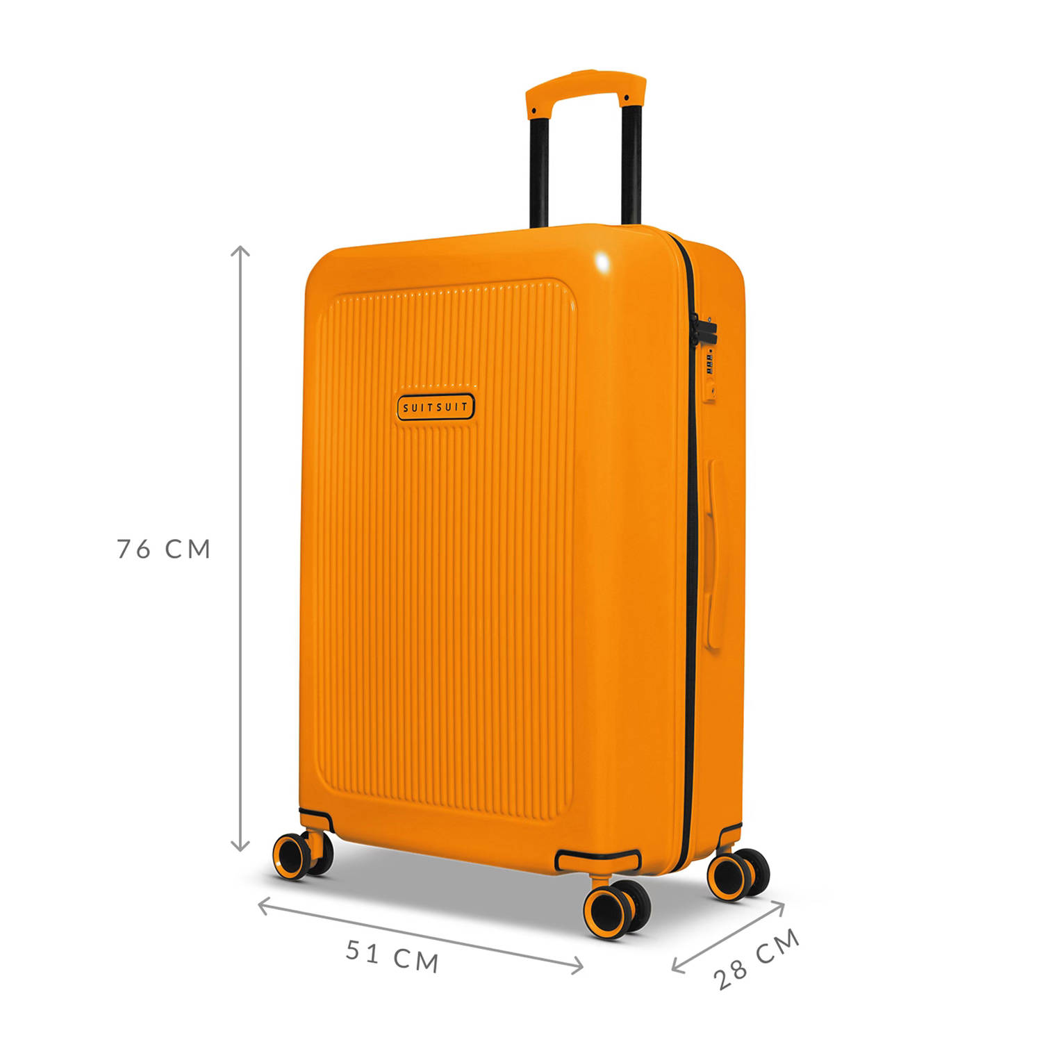 SUITSUIT trolley Expression 76 cm. Electric Kumquat
