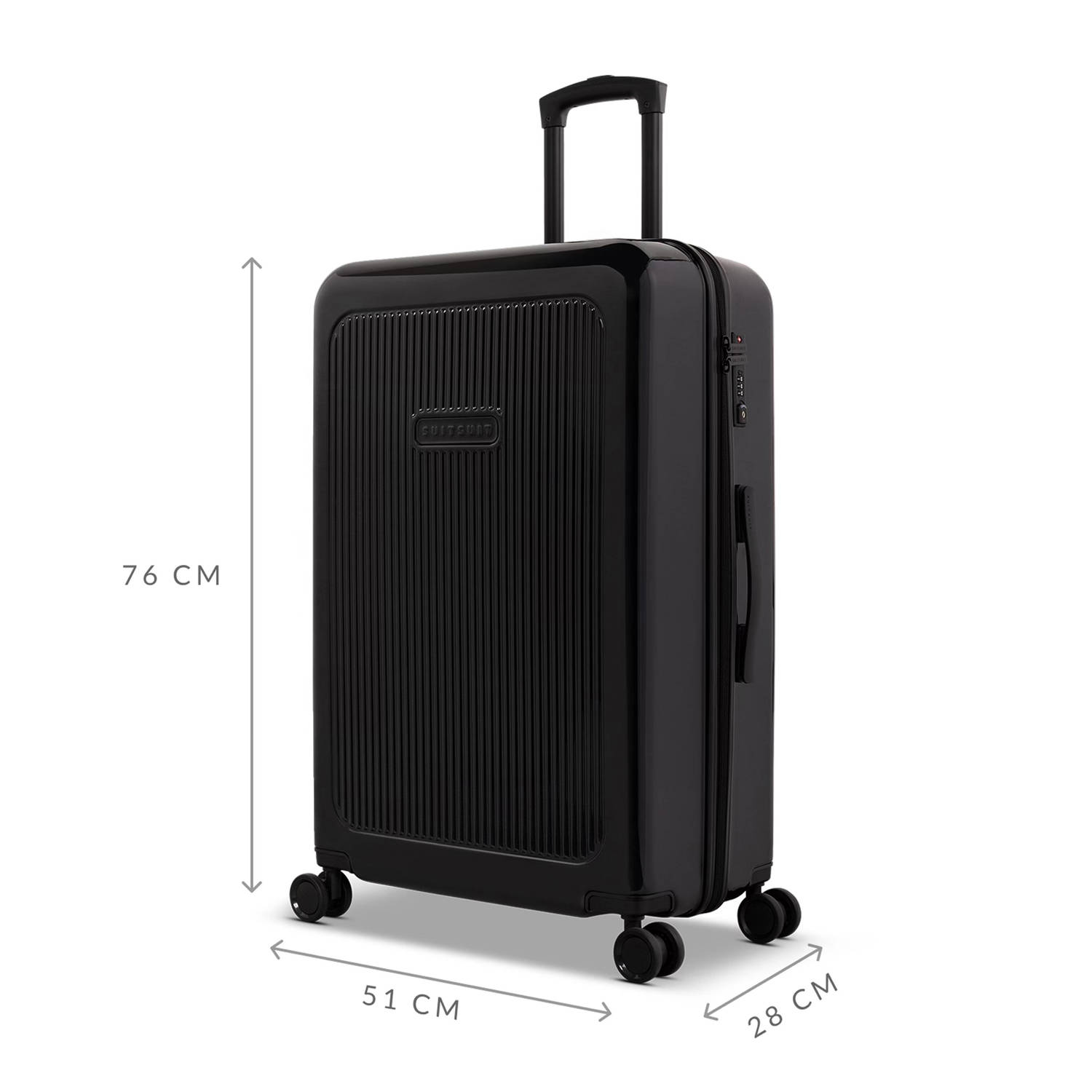 SUITSUIT trolley Expression 76 cm. Black Shadow