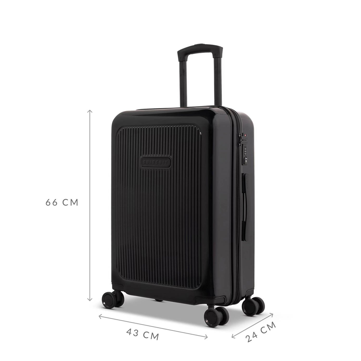 SUITSUIT trolley Expression 66 cm. Black Shadow