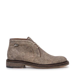 suède veterboots lichtbruin