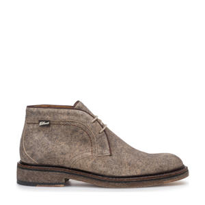   suède veterboots lichtbruin