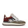 Floris van Bommel suède sneakers kaki/bordeaux