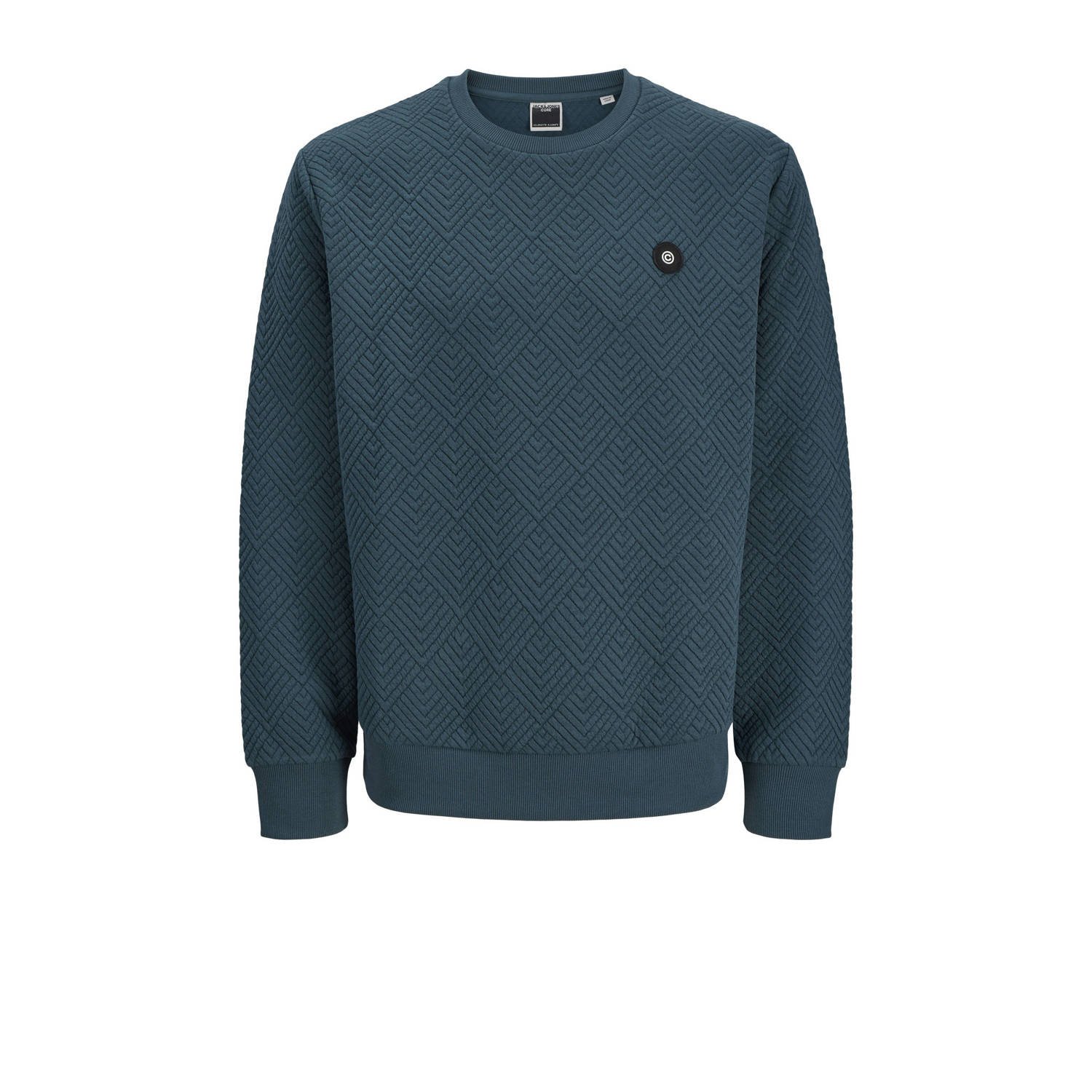 JACK & JONES PLUS SIZE hoodie met textuur petrol