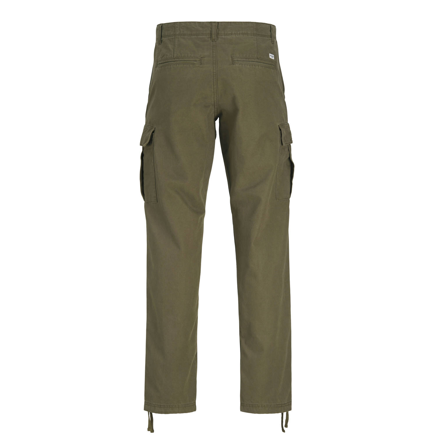 JACK & JONES PLUS SIZE relaxed casual broek olijfgroen
