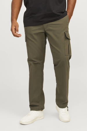 relaxed casual broek olijfgroen