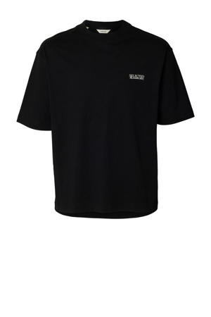 relaxed T-shirt zwart