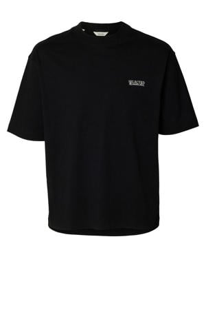 relaxed T-shirt zwart