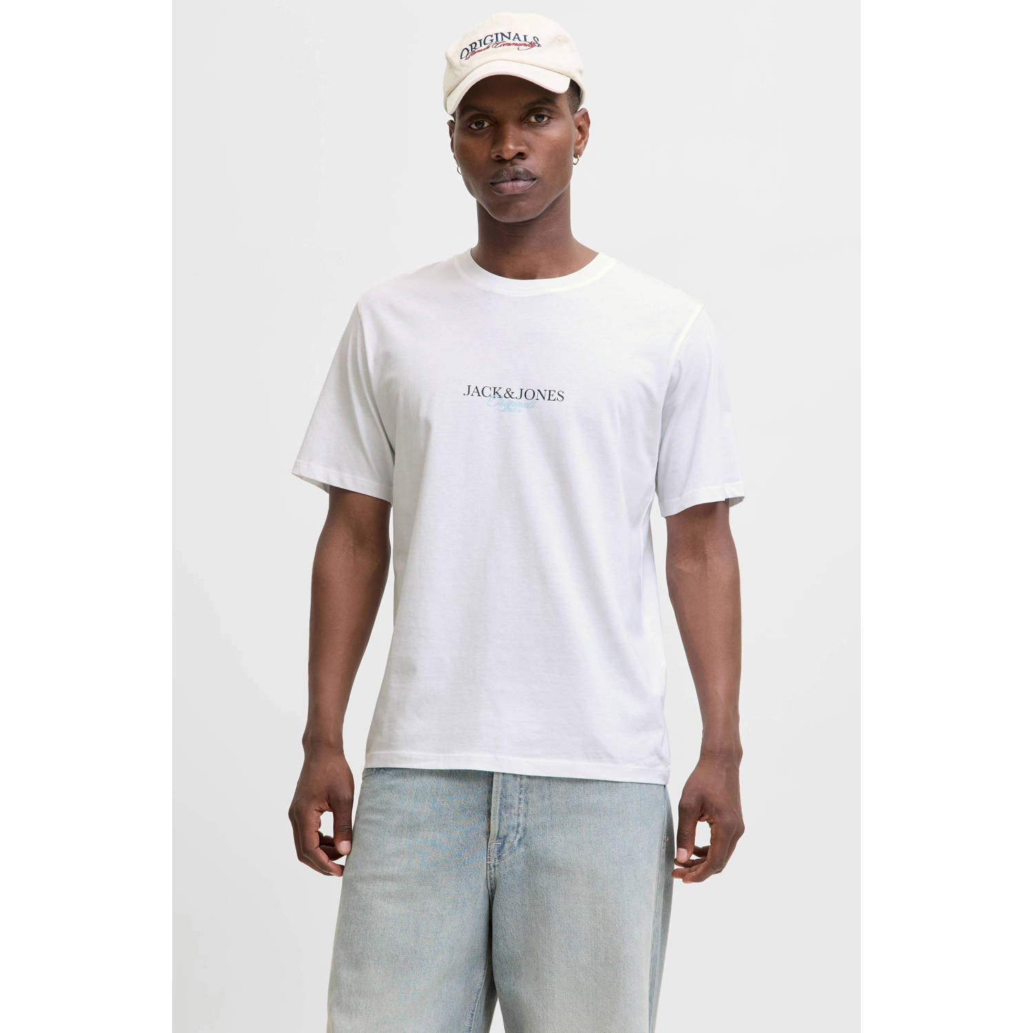 JACK & JONES ORIGINALS regular T-shirt wit