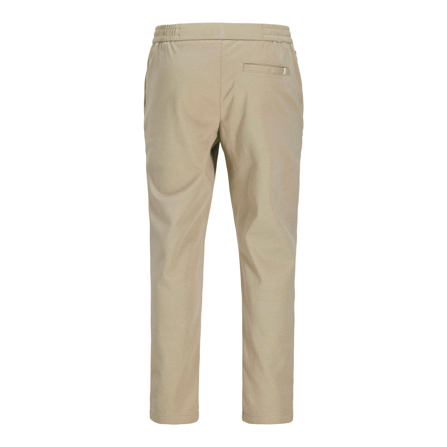 JACK & JONES PANTS STUDIO tapered casual broek beige