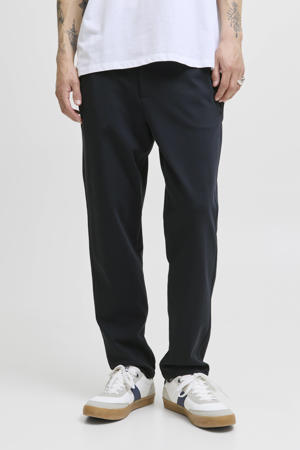 tapered casual broek donkerblauw