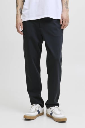 tapered casual broek donkerblauw