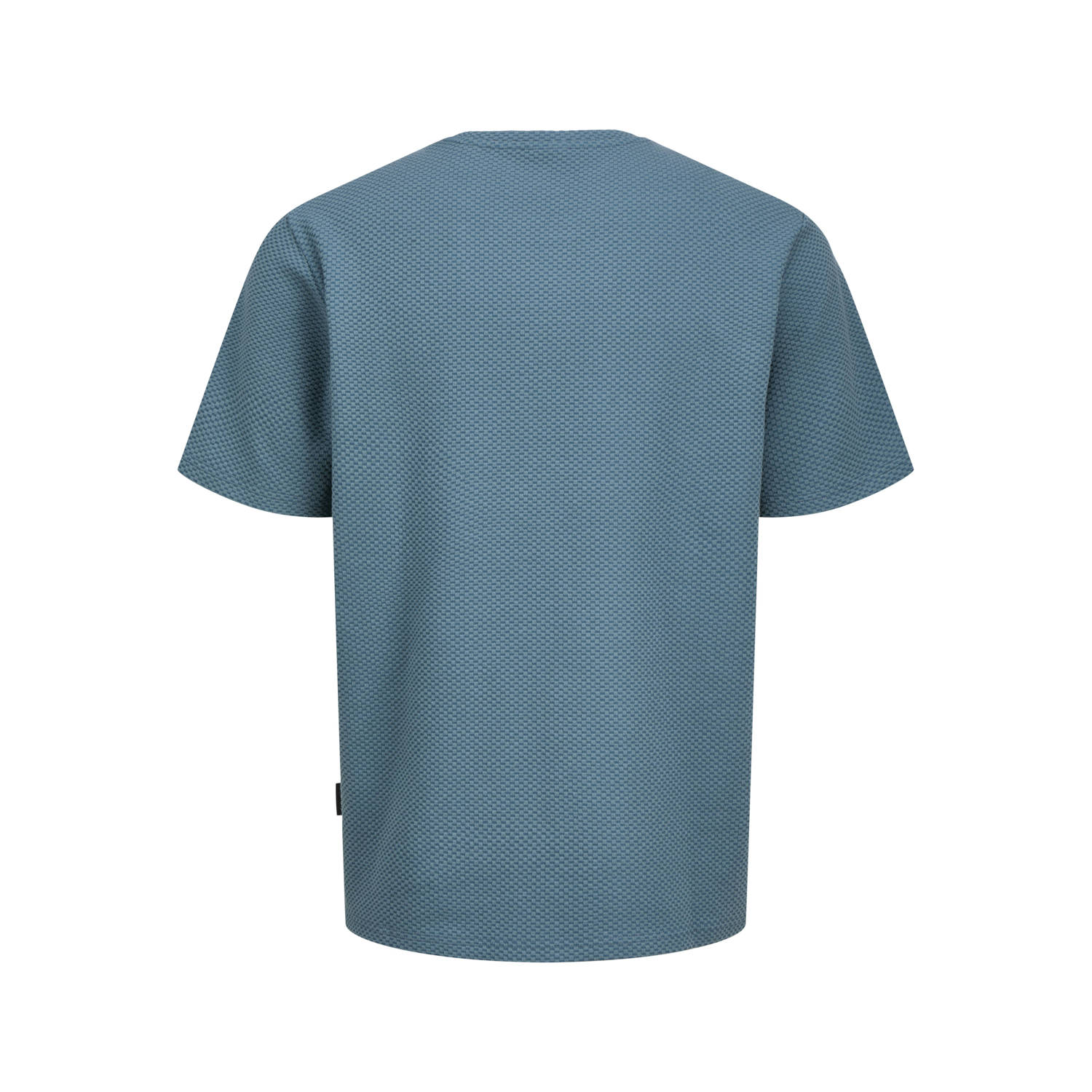 JACK & JONES CORE regular T-shirt met textuur lichtblauw