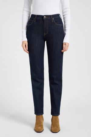 high waist regular fit jeans dark blue denim