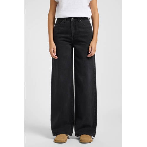 Lee high waist wide leg jeans zwart afbeelding