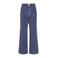 VILA wide leg high waist broek blauw