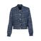 Elvira Collections bouclé bomberjack blauw