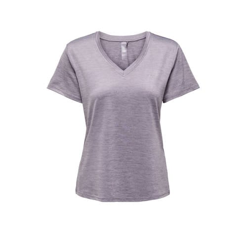 ONLY PLAY CURVY sportshirt ONPCORE LIFE grijs melange afbeelding