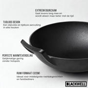 thumbnail: Blackwell  Wokpan / Wadjan Gietijzer ø 32 cm / 3.3 liter - geschikt voor alle warmtebronnen - zonder anti-aanbaklaag