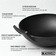 thumbnail: Blackwell  Wokpan / Wadjan Gietijzer ø 32 cm / 3.3 liter - geschikt voor alle warmtebronnen - zonder anti-aanbaklaag