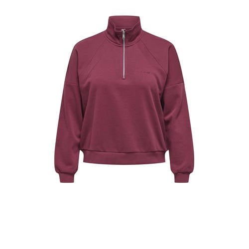 ONLY PLAY CURVY sweater ONPALENA donkerrood afbeelding