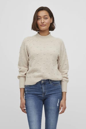 gebreide trui beige