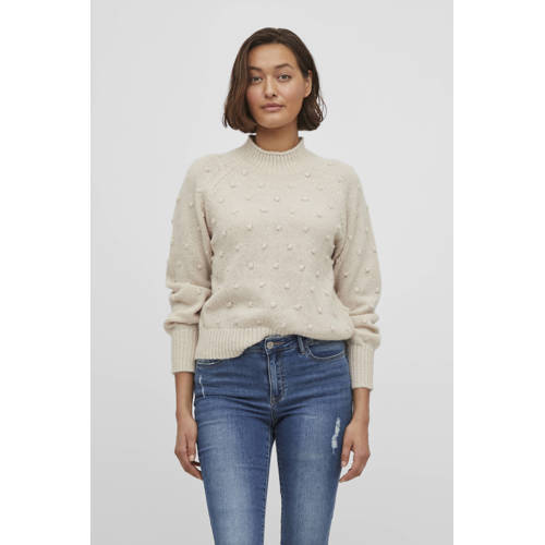 VILA gebreide trui beige afbeelding