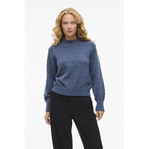 VILA gebreide trui blauw afbeelding