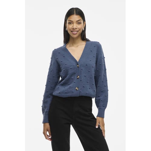 VILA gebreid vest blauw afbeelding