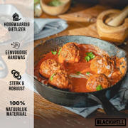 thumbnail: Blackwell  Koekenpan Skillet Gietijzer ø 25 cm - geschikt voor alle warmtebronnen - zonder anti-aanbaklaag