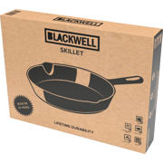 thumbnail: Blackwell  Koekenpan Skillet Gietijzer ø 25 cm - geschikt voor alle warmtebronnen - zonder anti-aanbaklaag