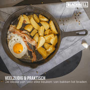 thumbnail: Blackwell  Koekenpan Skillet Gietijzer ø 25 cm - geschikt voor alle warmtebronnen - zonder anti-aanbaklaag