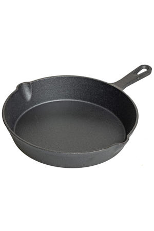  Koekenpan Skillet Gietijzer ø 25 cm - geschikt voor alle warmtebronnen - zonder anti-aanbaklaag