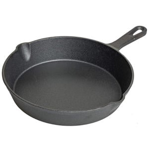 Koekenpan Skillet Gietijzer ø 25 cm - geschikt voor alle warmtebronnen - zonder anti-aanbaklaag