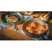 thumbnail: Blackwell  Koekenpan Skillet Gietijzer ø 16 cm - geschikt voor alle warmtebronnen - zonder anti-aanbaklaag