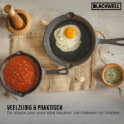 thumbnail: Blackwell  Koekenpan Skillet Gietijzer ø 16 cm - geschikt voor alle warmtebronnen - zonder anti-aanbaklaag