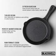 thumbnail: Blackwell  Koekenpan Skillet Gietijzer ø 20 cm - geschikt voor alle warmtebronnen - zonder anti-aanbaklaag