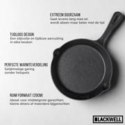 thumbnail: Blackwell  Koekenpan Skillet Gietijzer ø 20 cm - geschikt voor alle warmtebronnen - zonder anti-aanbaklaag