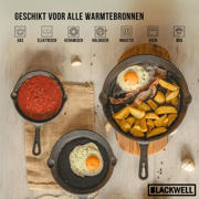 thumbnail: Blackwell  Koekenpan Skillet Gietijzer ø 20 cm - geschikt voor alle warmtebronnen - zonder anti-aanbaklaag