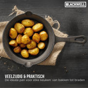 thumbnail: Blackwell  Koekenpan Skillet Gietijzer ø 20 cm - geschikt voor alle warmtebronnen - zonder anti-aanbaklaag