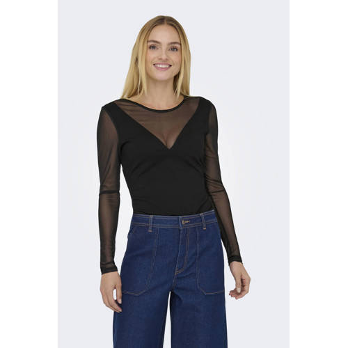 ONLY mesh body zwart afbeelding