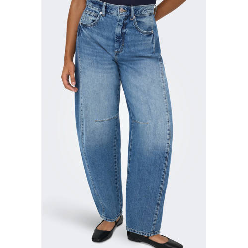 ONLY barrel jeans medium blue denim afbeelding