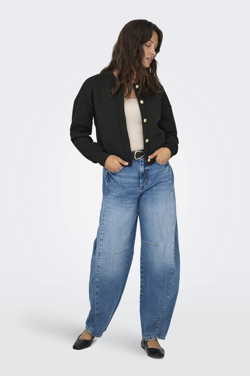 Vila - Cropped bomberjack met textuur in crème | ASOS Vila - Cropped bomberjack met textuur in crème | ASOS
