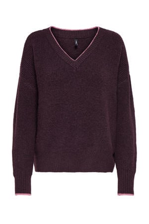 pullover donkerrood