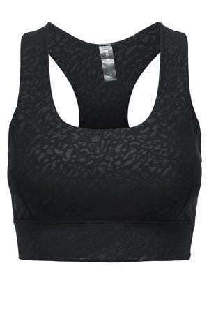 level 2 sportbh ONPDAISY zwart/panterprint