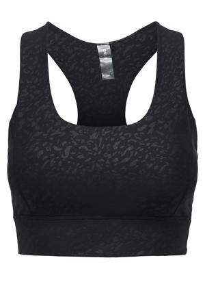 level 2 sportbh ONPDAISY zwart/panterprint